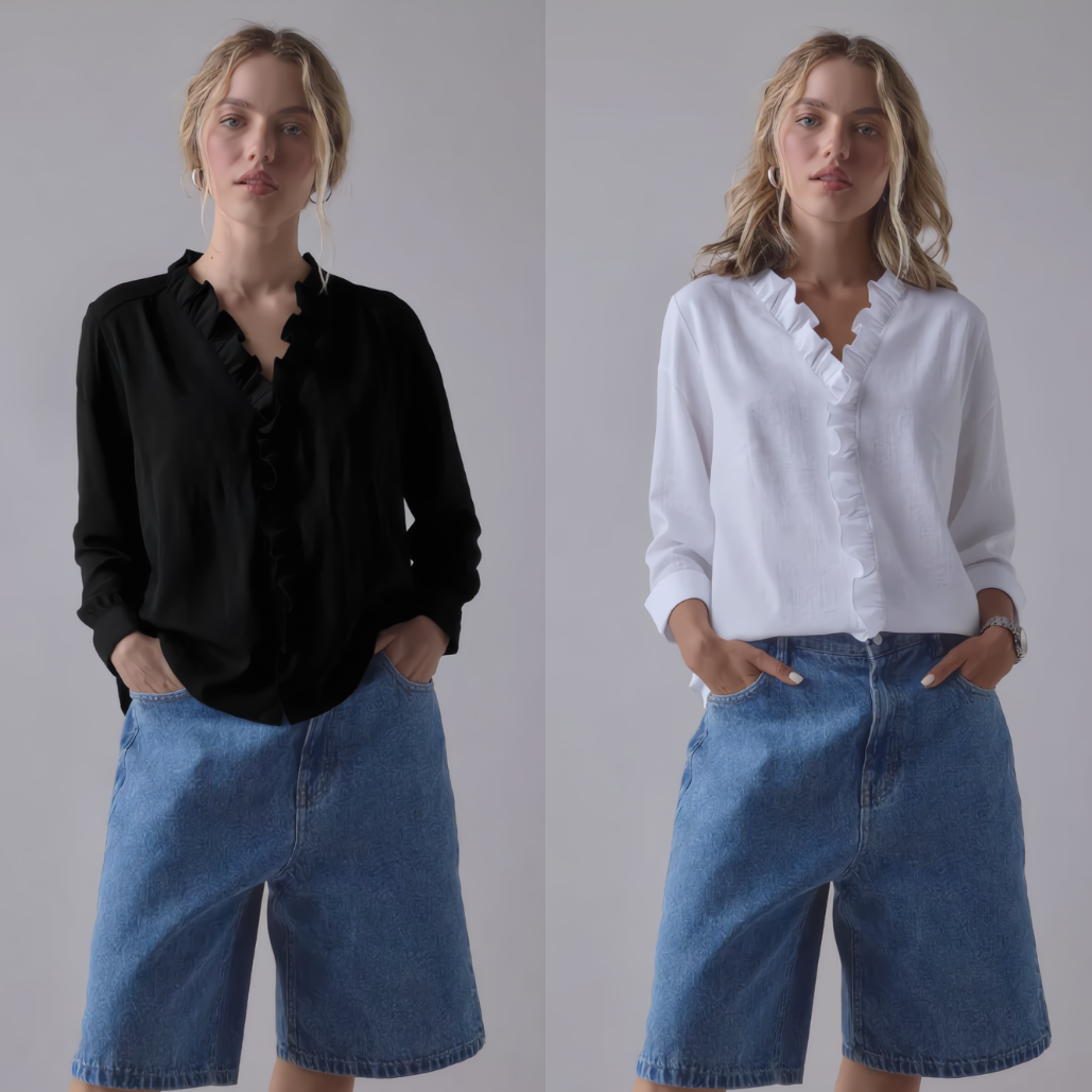 The Elise™ Ruffle Blouse