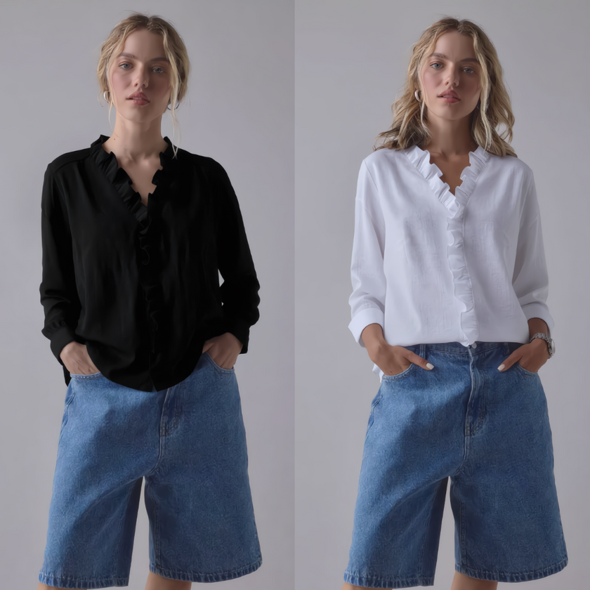 The Elise™ Ruffle Blouse