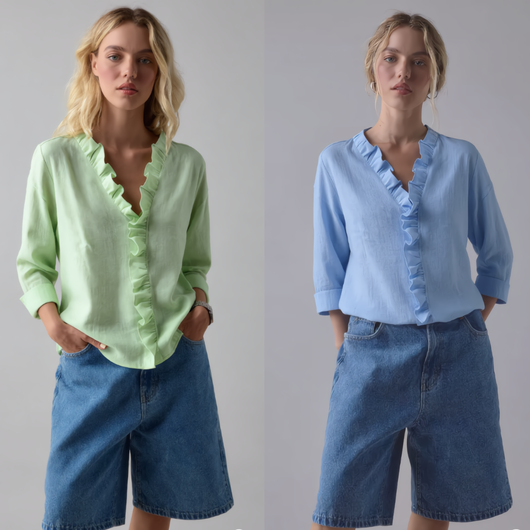 The Elise™ Ruffle Blouse