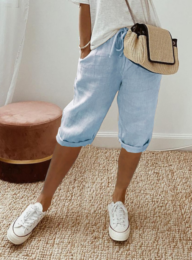 The Aria Maria™ Linen Shorts