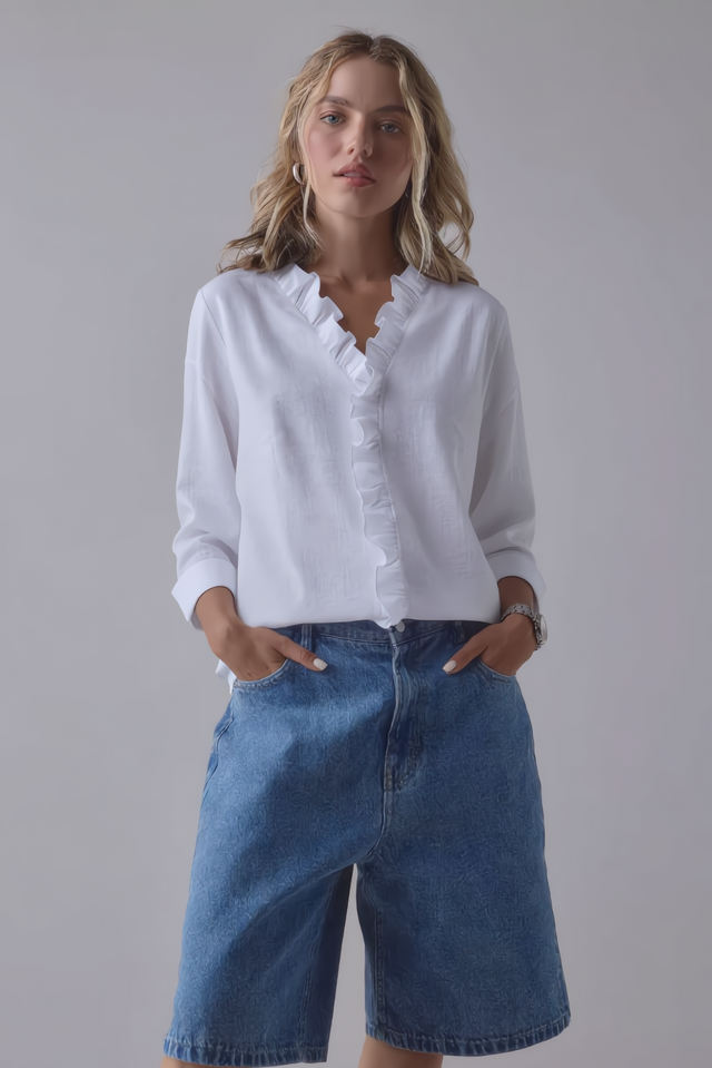 The Elise™ Ruffle Blouse