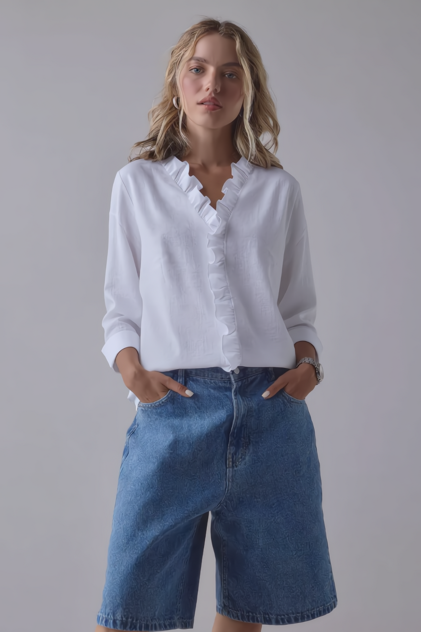The Elise™ Ruffle Blouse